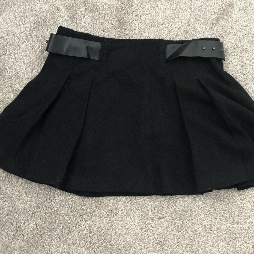 Armani Exchange Black Mini wool skirt